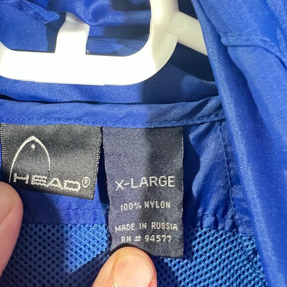 Head Nylon Wind Shell Mens Hooded Full Zip Adjustable Cuffs Waist Rainbow Zipper - Picture 2 of 16